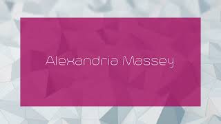 Alexandria Massey  appearance [upl. by Syst]