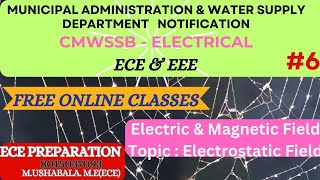 6Electro static field ece eee cmwssb tnmaw testbatch freeclasses material emft in Tamil [upl. by Babbette]