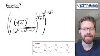 Matematik 1 och 2 Potensregler KAN VI FÖRENKLA DENNA MONSTERUPPGIFT [upl. by Simetra]