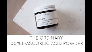 The Ordinary 100 LAscorbic Acid Powder Review and How To Use It [upl. by Yenetruoc602]