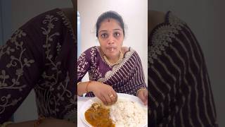 Eating White rice Chicken Curry with loose Prawns  khammam New Collectorate Office Opposite shorts [upl. by Arny497]