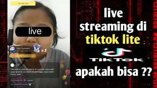 cara live streaming di tiktok lite [upl. by Janis72]