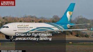 Oman Air flight makes precautionary landing [upl. by Photina]