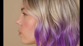 Purple Silver Ombre Hair Tutorial Using Ion Color Brilliance [upl. by Hoeg]