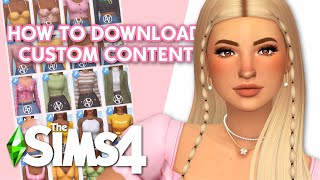 HOW TO DOWNLOAD amp INSTALL CUSTOM CONTENT FOR SIMS 4 🤍 [upl. by Gylys]