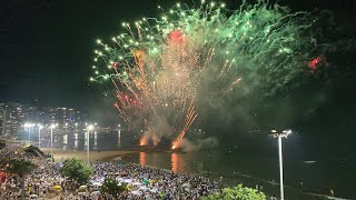 Réveillon Guarapari 2022 na Praia do Morro Lindo demais Feliz 2022 15 minutos de fogos [upl. by Strohl]