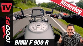 BMW F 900 R MotoVlog  Test vom BMW Mittelklasse Nakedbike [upl. by Arondel812]