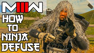 How to Ninja Defuse on MW3 Best Hiding Spots amp Ninja Class Setup [upl. by Harte224]