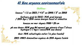 A Une urgence environnementale [upl. by Nahtahoj331]