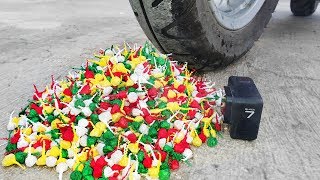 EXPERIMENT boombags SNAPPERS FIRECRACKERS vs Tire [upl. by Doe]