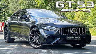 2024 MercedesAMG GT 53 4door  REVIEW on Autobahn [upl. by Busey]