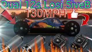 LOSI 5iveB130MPH 44horsepower Mad Max wheels ONYX SAGA comment newstatus art amazing best [upl. by Sulrac]