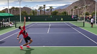 Grigor Dimitrov amp David Ferrer  IW Court Level Practice [upl. by Dalpe690]