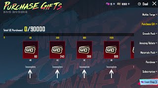 New Purchase Gifts Event Explained Get Free UC In PUBG Mobile [upl. by Bernhard259]