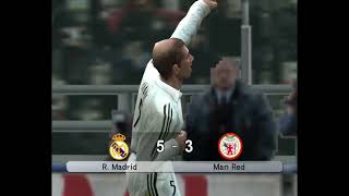 WINNING ELEVEN 9 l ZINEDINE ZIDANE ROCKET GOALS VS MAN UTD [upl. by Bathsheeb]