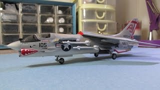 Building MinicraftHasegawa F8E Crusader From Start to Finish 172 Scale [upl. by Neenad522]