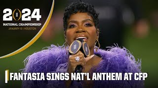 Fantasia performs the Star Spangled Banner at the 2024 CFB National Championship 🇺🇸 [upl. by Shaylah]