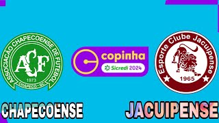 CHAPECOENSE X JACUIPENSE COPINHA SAO PAULO 2024 EFOOTBALL 2024 [upl. by Anaihs]