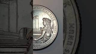 Found another W Quarter Coin 2019 WestPoint QuarterDollars AmericanMemorial NationalPark [upl. by Adanar]