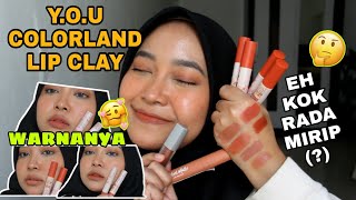 REVIEW YOU COLORLAND SOFT STROKE LIP CLAY DIKULIT SAWO MATANG amp DIBIBIR GELAP [upl. by Enom405]