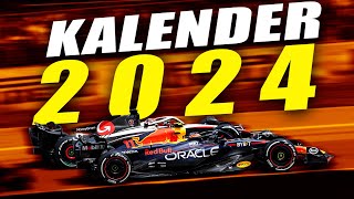 Neuer Formel 1 RekordKalender 2024 3 von 24 Grand Prix am Samstag [upl. by Neehar]