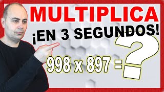 TÉCNICA Para MULTIPLICAR En 3 SEGUNDOS 💥 MULTIPLY IN 3 SECONDS 99 OF THE WORLD IS RIGHT maths [upl. by Tan141]