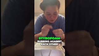 Woman afraid of styrofoam [upl. by Ibmat]