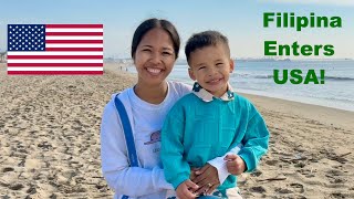 Province Girl Enters USA 🇺🇸 for The First Time Green Card 1st Entry USA [upl. by Apurk913]