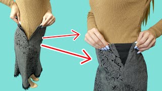 A useful tip how to upsize a skirt the waist easily [upl. by Yelich803]