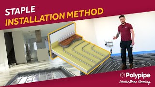 How to install Polypipes Staple Underfloor Heating System [upl. by Nethsa915]