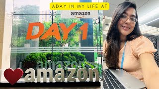 A day in my life at work Amazon Bangalore office tour Aquila [upl. by Trude]