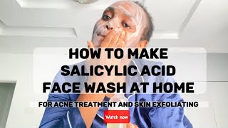 Salicylic acid face wash for acne and skin exfoliating Very mild and simpleprime side [upl. by Cida189]