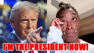 Olympian Simone Biles has FULL BLOWN MELTDOWN after Trump LANDSLIDE win with INSANE FBOMB RANT [upl. by Puklich]