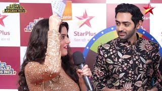 Star Parivaar Awards  Heads Up Challenge Ft Natasha And Dhaval [upl. by Arretnahs]