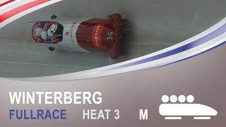 Winterberg  4Man Bobsleigh Heat 3 World Championships 2015  IBSF Official [upl. by Salohci]