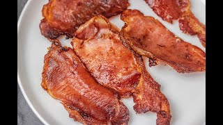 Air Fryer Bacon  Bacon In The Air Fryer Super crispy and easy [upl. by Dirfliw]