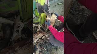 Vertical Hydraulic Wood Splitter wood split woodcutting machine [upl. by Emyam]