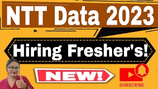 NTT Data Off Campus Hiring 2023  Recruitment for Freshers as Graduate Trainee Engineer  Apply now [upl. by Oiromed497]