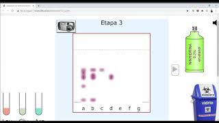 Uso simulador Cromatografía en capa fina [upl. by Blasien]