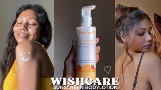 sunscreen body lotion for summer skin care  wishcare sunscreen body lotion spf pa [upl. by Lemrahc]