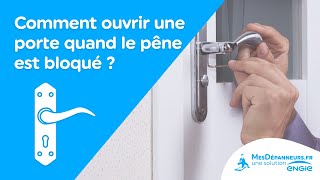 Comment ouvrir une porte quand le pêne est bloqué   MesDépanneursfr [upl. by Breban441]