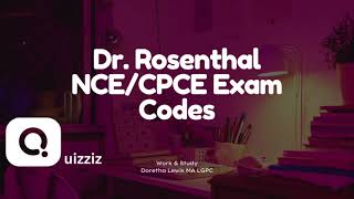 Free June Dr Rosenthal 2024 Free NCECPCE Study Materials Code Fix Professional 70984753 [upl. by Skolnik]