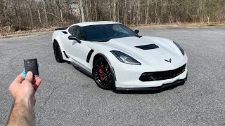 LAST YEAR Chevrolet Corvette C7 Z06 Start Up Exhaust Test Drive Walkaround POV and Review [upl. by Quill855]