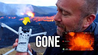 Goodbye DJI Mini 3 Pro Drones Final Flight Down into Volcanos Crater amp Lava Inside [upl. by Sisenej638]