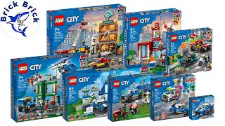 LEGO City Compilation Fire and Police 2022  Speed Build [upl. by Gnort608]