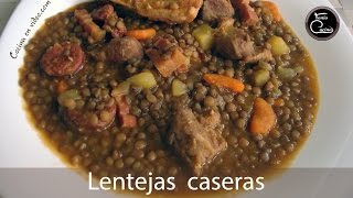 LENTEJAS CASERAS con Carne  Receta Fácil  Tonio Cocina [upl. by Conlin]