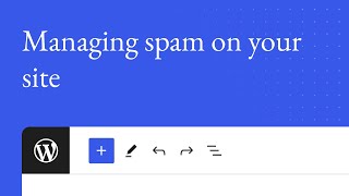 Managing spam on your website [upl. by Aronow]