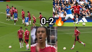 Man United vs Rangers 🔥  20  Leny Yoro classic debut Amad Diallo superb [upl. by Madson]