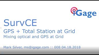 SurvCE Mixing Total Station and GPS Observations at Grid [upl. by Iht732]