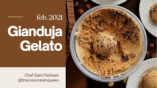 Gianduja Gelato  The Original Nutella  Chocolate Hazelnut Gelato Recipe [upl. by Ttirrej]